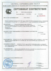 CERTIFICATE METAPOLE FITTINGS